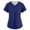 Royal Blue, variant on Fgvctg Women's Scrubs Stretch V Neck Short Sleeve Scrubs Tops Plus Size Solid Color Work Shirt Medical Nursing Slim-Fit Uniforms Workwear Scrub T Shirts with Pockets Light Gray 2XL