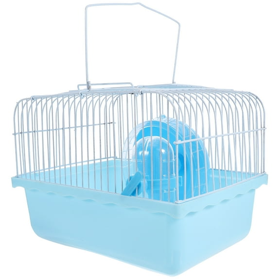 SEWOART Blue Small Pet Cage Made from Non-Toxic Materials Spacious Hamster House for Eating Sleeping and Playing