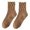 A-Brown126, variant on WMNTST Womens Ribbed Socks Breathable Sports Socks Sweat Absorbent Solid Color Running Above Ankle Sock