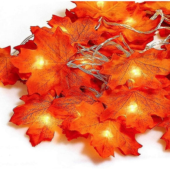 Autumn Garland Night Light, 20led 3m, 20 Fairy Lights, Fall Leaves Gugirlande, Halloween Christmas D