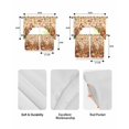 thumbnail image 5 of Plaid Pumpkins Fall Swag Kitchen Curtains Sets for Windows 24 Inch Length, Harvest Thanksgiving Botanical Leaves Short Window Curtain Panels Swags Valances and Tiers 3 Piece Set for Cafe/Dining Room, 5 of 5