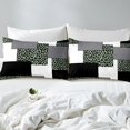 thumbnail image 3 of YST Modern Full Bed Sheets,Mid Century Striped Fitted Sheet for Girls Women,Abstract Leopard Pattern Bed Set,Retro Bedding Set with 2 Pillowcases Wrinkle Free,no Top Sheet（No Top Sheet）, 3 of 5