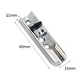 thumbnail image 4 of 4pcs Bass Guitar Bridge Individual Bass Bridge Guitar Bridge Single Individual Tailpiece Single String Bass Bridge Bass Guitar Saddles Compatible with 4 String Electric Bass Guitar Accessories, 4 of 5