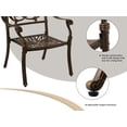 thumbnail image 5 of Haverchair 5 Piece Vintage Outdoor Dining Table Set, Bronze, 5 of 8
