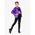 thumbnail image 3 of Girls Satin Dance Team Bomber Jacket, 3 of 14