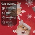 thumbnail image 4 of Men's Lost Gods Ugly Christmas Cat Snowflakes Sweatshirt, 4 of 9