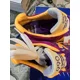 thumbnail image 3 of New Balance 990 V2 Teddy Santis Purple Yellow Size 8.5 Mens, 3 of 6