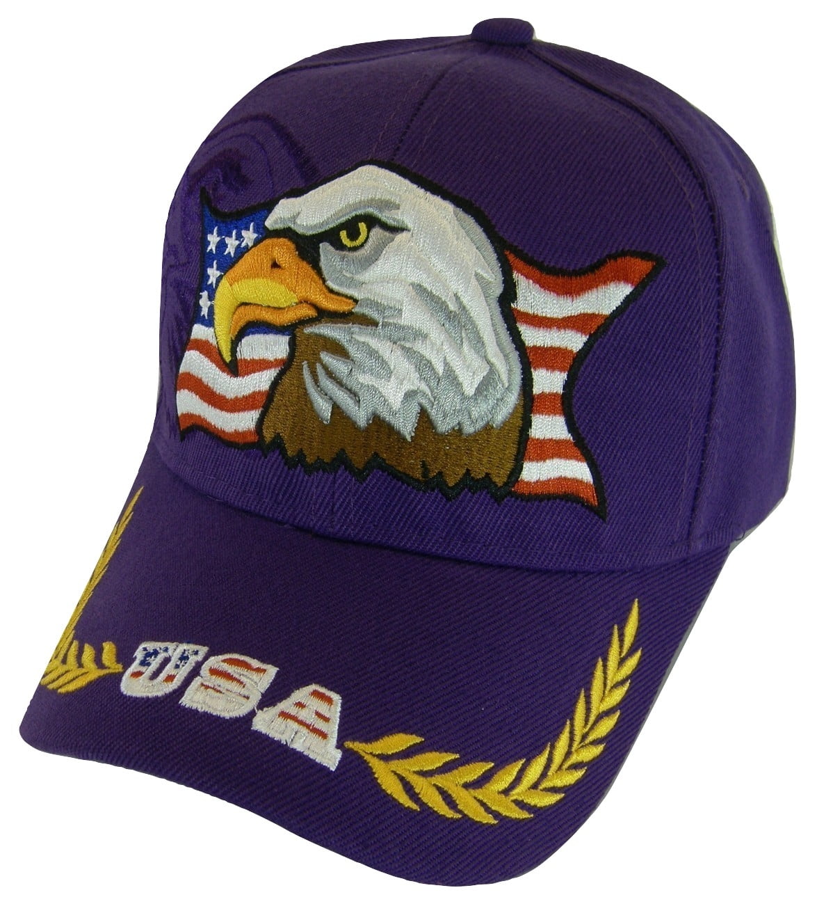 BVE Sports Novelties Men's Patriotic Large Eagle USA Adjustable