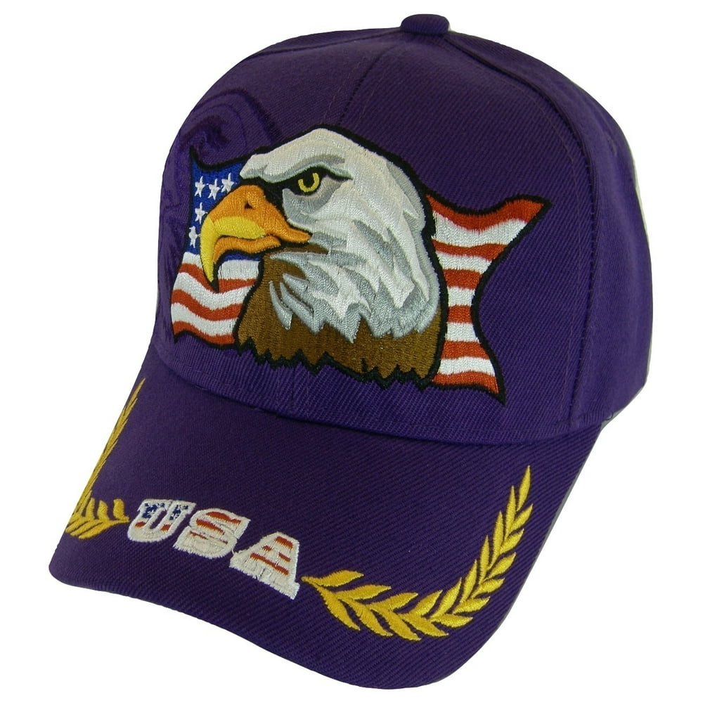 BVE Sports Novelties Men's Patriotic Large Eagle USA Adjustable