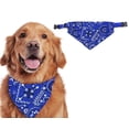 thumbnail image 3 of Bufanda con baberos triangulares para perros, pañuelo ajustable para mascotas, collar de pañuelo para perros, ropa navideña para mascotas, pañuelo para perros, baberos para bufanda para perros (L) BRI  Rojo Verde, 3 of 3
