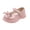 Pink, variant on Children'S Princess Dress Shoes Children'S Mary Jane Flats Children'S Adjustable Mary Janes Girls Sandals Children Shoes Pearl Bow Tie Hook Loop Princess Shoes Dance Shoes