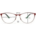 thumbnail image 6 of Tango Optics Metal Cateye Optical Eyeglasses Frame Flexible Stainless Steel Red For Prescription Lens -, 6 of 6