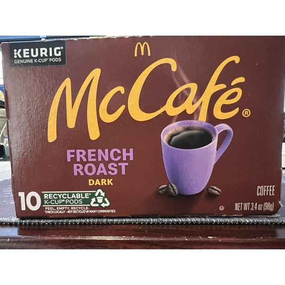 McCafe French Roast, Single Serve Coffee Keurig K-Cup Pods, Dark Roast, 10 Count