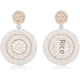 thumbnail image 5 of Pendientes de perlas de joyería, pendientes vintage, pendientes geométricos redondos, pendientes, 5 of 6