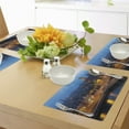 thumbnail image 4 of Ambesonne City Place Mats Set of 4, Amsterdam Famous Travel, Standard Size, Blue Marigold Tan, 4 of 6