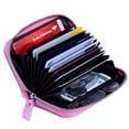 thumbnail image 3 of Women's Genuine Leather Credit Card Holder RFID Secure Spacious Cute Zipper Card Wallet Small Purse with ID Window, 3 of 6