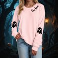 thumbnail image 2 of Godom Halloween Womens Oversized Sweatshirts Ghost Graphic Crewneck Sweaters Casual Tops Comfy Fall Fashion Outfits Winter Clothes 2025, 2 of 5