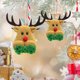 thumbnail image 5 of Decoraciones de Árbol de Navidad Cervo de Navidad Muñeco de Nieve Colgante de Decoración de Árbol de Navidad Pentagrama de Navidad Colgante Pequeño Árbol de Navidad Pequeño, 5 of 5