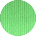 thumbnail image 1 of Ahgly Company Indoor Round Solid Emerald Green Modern Area Rugs, 4' Round, 1 of 4