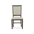 thumbnail image 2 of Bowery Hill Contemporary Upholstered Side Chair 2-Pack in Graphite, 2 of 7