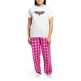 thumbnail image 4 of CafePress - Retro Eagle And USA Flag Women's Light Pajamas - Women's Short Sleeve Print T-Shirt and Pants Light Cotton Pajama Set, 4 of 7