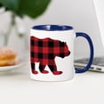 thumbnail image 4 of CafePress - Buffalo Plaid Bear - 11 oz Ceramic Mug - Novelty Coffee Tea Cup, 4 of 6