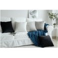 thumbnail image 4 of Dinheiro Juego de 2 acogedoras fundas de almohada decorativas rectangulares de terciopelo para sofá y cama, 12 x 20 pulgadas, 4 of 5