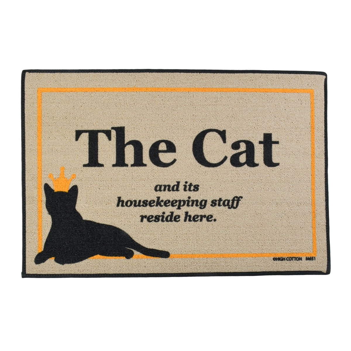 Funny Cat Housekeeping Staff Doormat Novelty Outdoor Floor Rug