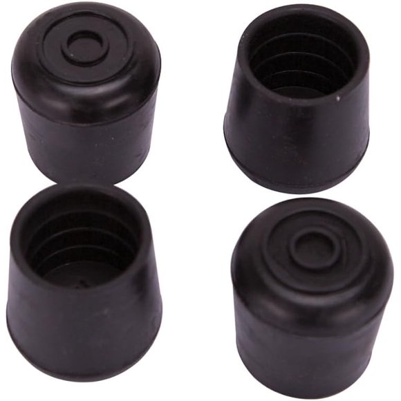Puntas de goma para patas Rocky Mountain Goods, redondas de 1", paquete de 4