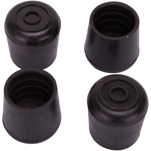 Puntas de goma para patas Rocky Mountain Goods, redondas de 1", paquete de 4