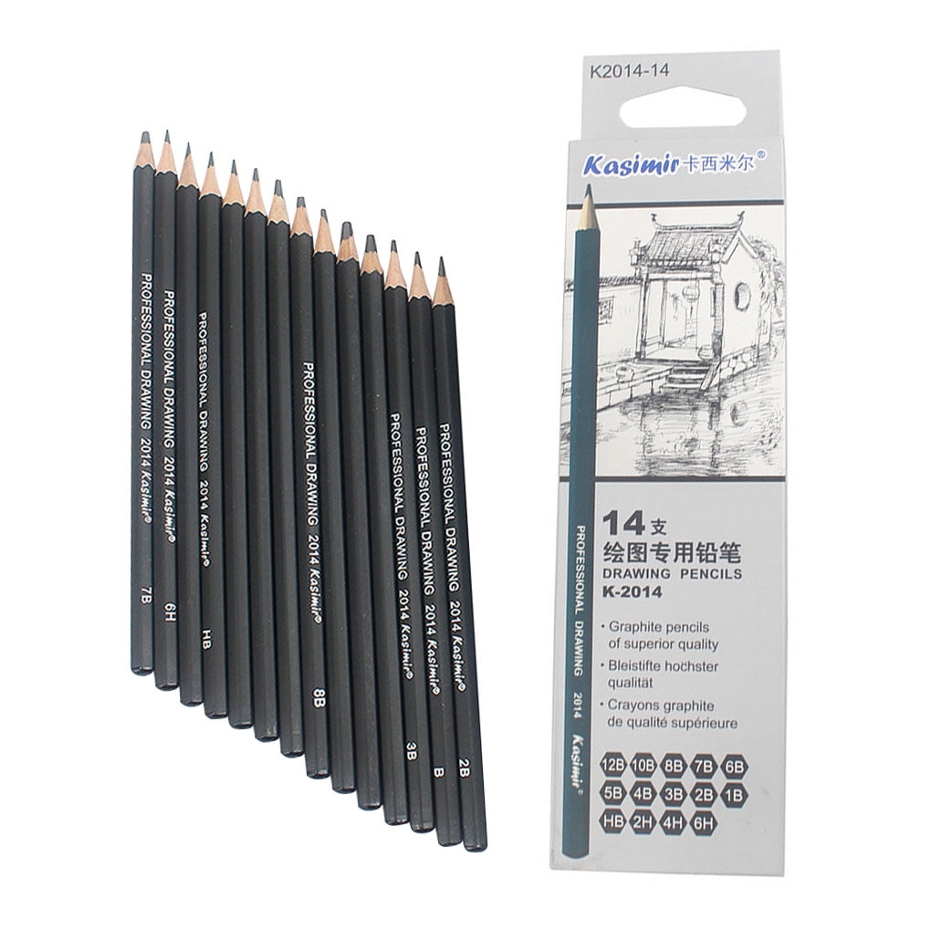 12x Graded Pencils Drawing Sketching Tones Shades Art Artist Picture Pencil Draw 