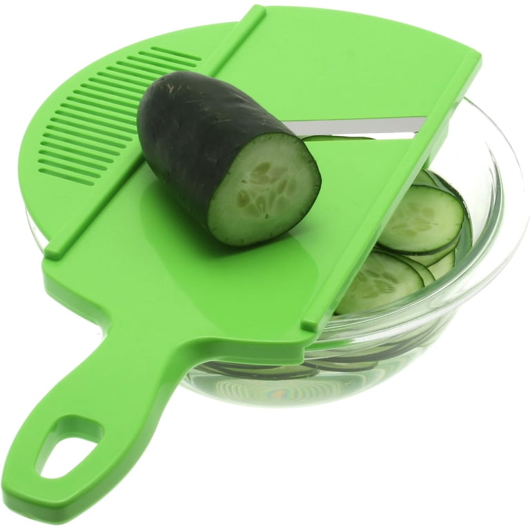 Suncraft Mandoline Slicer with Strainer and Guard, Green - Walmart.com