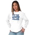 thumbnail image 4 of US Navy Logo Dad Defending Freedom Unisex Plus Size Long Sleeve Shirt Brisco Brands 3X, 4 of 5