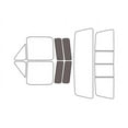thumbnail image 2 of Rvinyl Car Window Pre Cut Tint Kit Back 35% Single Ply Fits Ford F-150 1980-1991 2 Door, 2 of 8