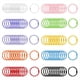 thumbnail image 1 of 100 Anillos Coloridos para Carpetas de Hojas Sueltas de Libros, Anillos de de Papel Suelto de Metal de 3 cm para Tarjetas y Documentos, 1 of 5
