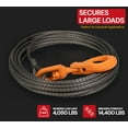 thumbnail image 4 of (6 Pack) Wire Rope Steel Core Winch Cable 3/8" x 100' Self-Locking Swivel Hook Towing Wrecker Roll Back, 14,400 lbs Breaking Strength, 4 of 12