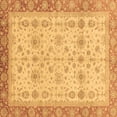 thumbnail image 1 of Ahgly Company Indoor Square Oriental Brown Traditional Area Rugs, 7' Square, 1 of 4
