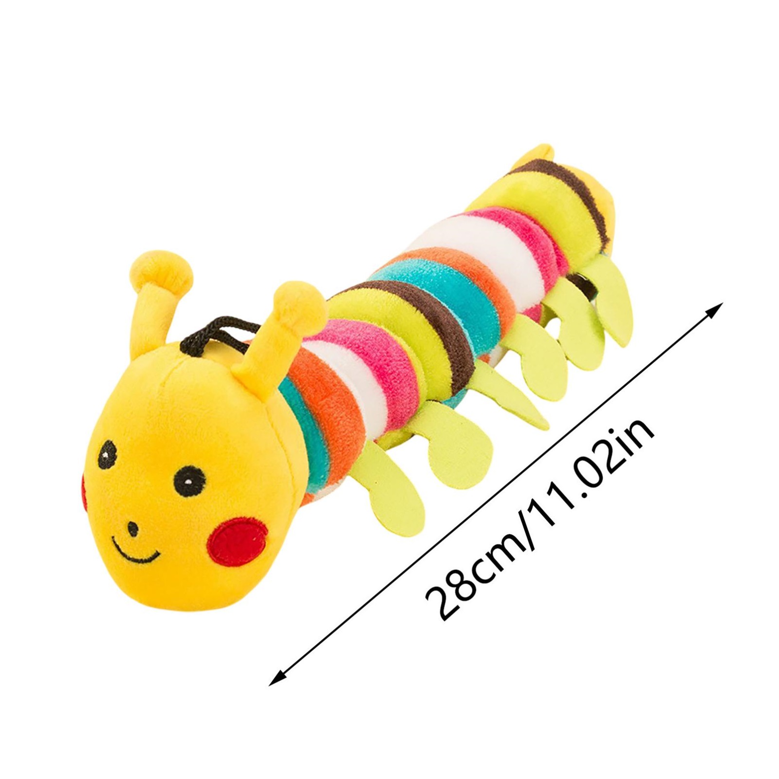Colorful Squeaky Dog Toy Toy Long Chew Toy Yellow Toy Medium and Large Dogs for Training to Keep Fit Soft Stuffed Chew Plush Toy for Puppy Dogs Plaything,yellow,1pc