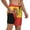 Black, variant on Men's Flag Of Spain Swim Trunks with Compression Liner Bathing Suit Swimwear