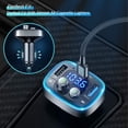 thumbnail image 4 of Émetteur FM Bluetooth pour Voiture, Lecteur Audio Radio, Appel Mains Libres et Récepteur de Musique, 4 of 9