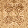 thumbnail image 1 of Ahgly Company Machine Washable Indoor Square Abstract Pumpkin Orange Area Rugs, 3' Square, 1 of 7