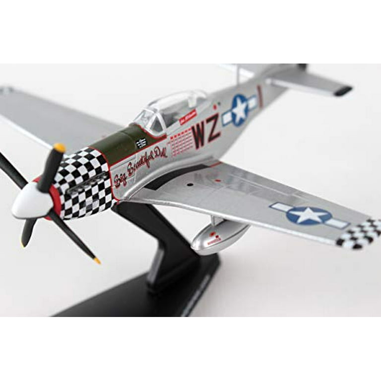 モンフォート　オリジナル　彫刻　人形　米軍騎兵 Daron Die Cast P-51D Mustang WWII Fighter Plane, 1/100 Scale Model