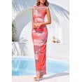 thumbnail image 6 of PRETTYGARDEN Summer Dresses for Women Sleeveless Bodycon Maxi Spring Mock Neck Tie Dye Mesh Cocktail Going Out Dress, 6 of 9