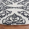 thumbnail image 5 of SAFAVIEH Blossom Asher Geometric Wool Area Rug, Ivory/Black, 6' x 6' Round, 5 of 10