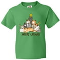 thumbnail image 3 of Inktastic Merry Catmas with Cat Tree and Yellow Star Youth T-Shirt, 3 of 5