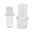 thumbnail image 4 of Botella dispensadora de aceite, 60ml, silicona de grado alimenticio, cepillo tipo apretón, aislamiento térmico uniforme, dispensador de aceite de cocina, gris y blanco, 4 of 14