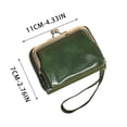 thumbnail image 3 of Shipiny Ladies' Coin Purse, Snap Closure Zipper Pouch, Small Portable Mini Bag for Coins Cards Keys Daily Use, D, 3 of 6
