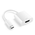 thumbnail image 3 of USB Type C to HDMI Adapter - USB-C 3.1 Male to HDMI Female High Speed Ultra HD UHD 4K 1080P Video Audio AV Adaptor Converter Cable Wire Cord Plug Connector (White), 3 of 4