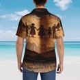 thumbnail image 6 of Daiia Vintage Family History Book Hawaiian Shirt for Men Gentle Cotton Regular Short Sleeve Casual-X-Large, 6 of 9