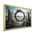 thumbnail image 2 of Designart "Celestial Gateway Surreal Space Exploration I" Landscapes Framed Wall Art Decor - Traditional Grey Surrealism Landscape Living Room Framed Canvas Art, 2 of 6